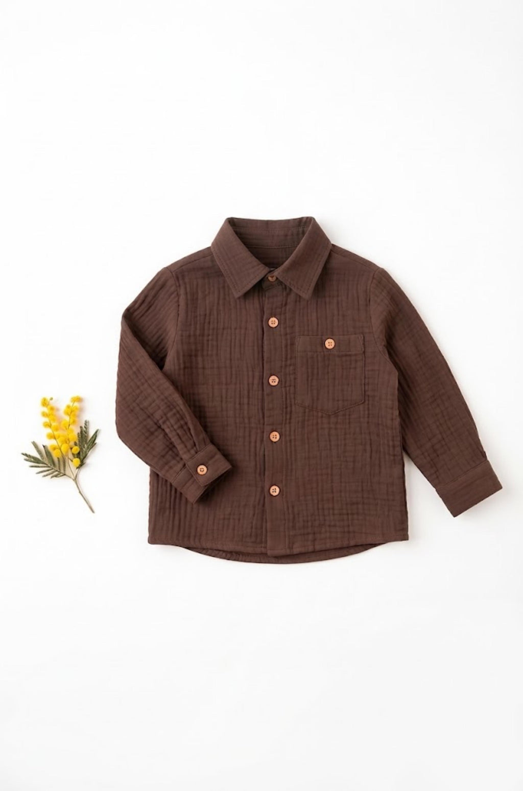 Camisa niño chocolate