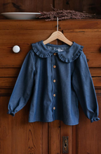 Camisa niña denim
