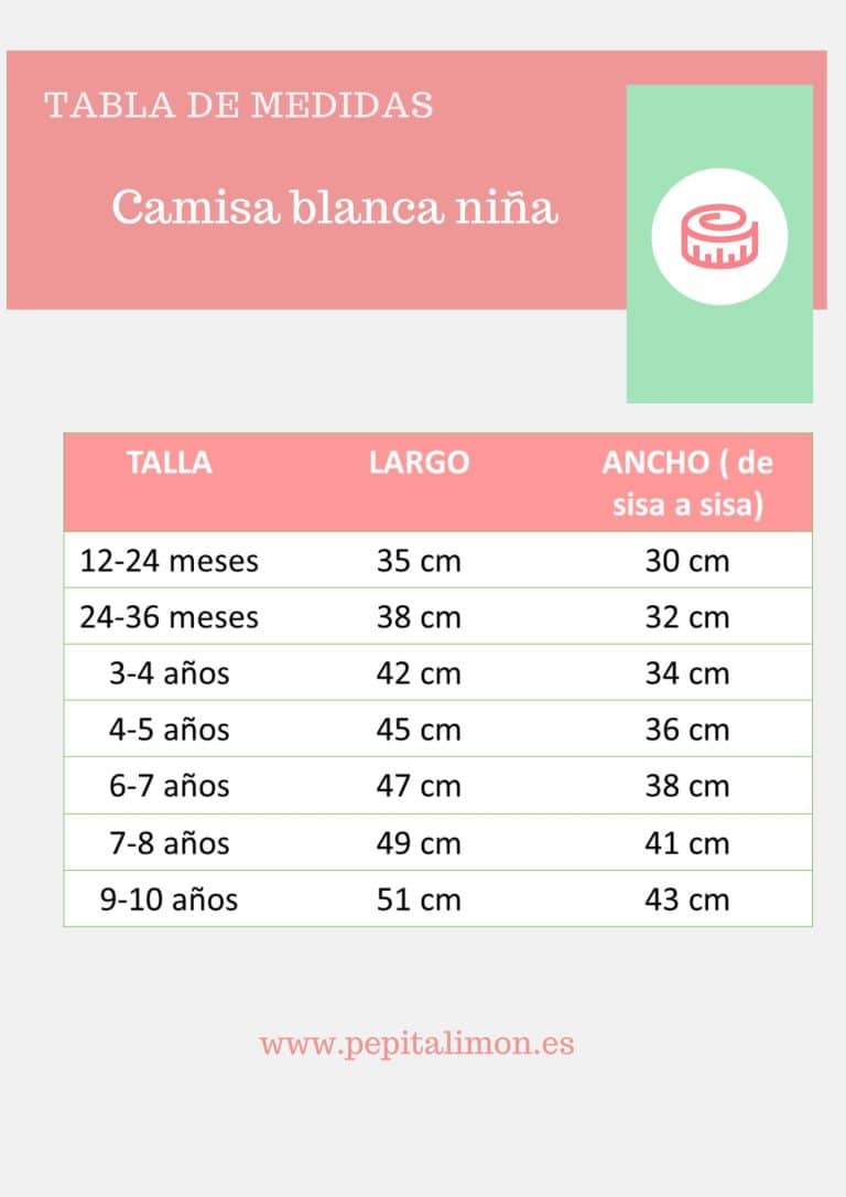 Guía de tallas