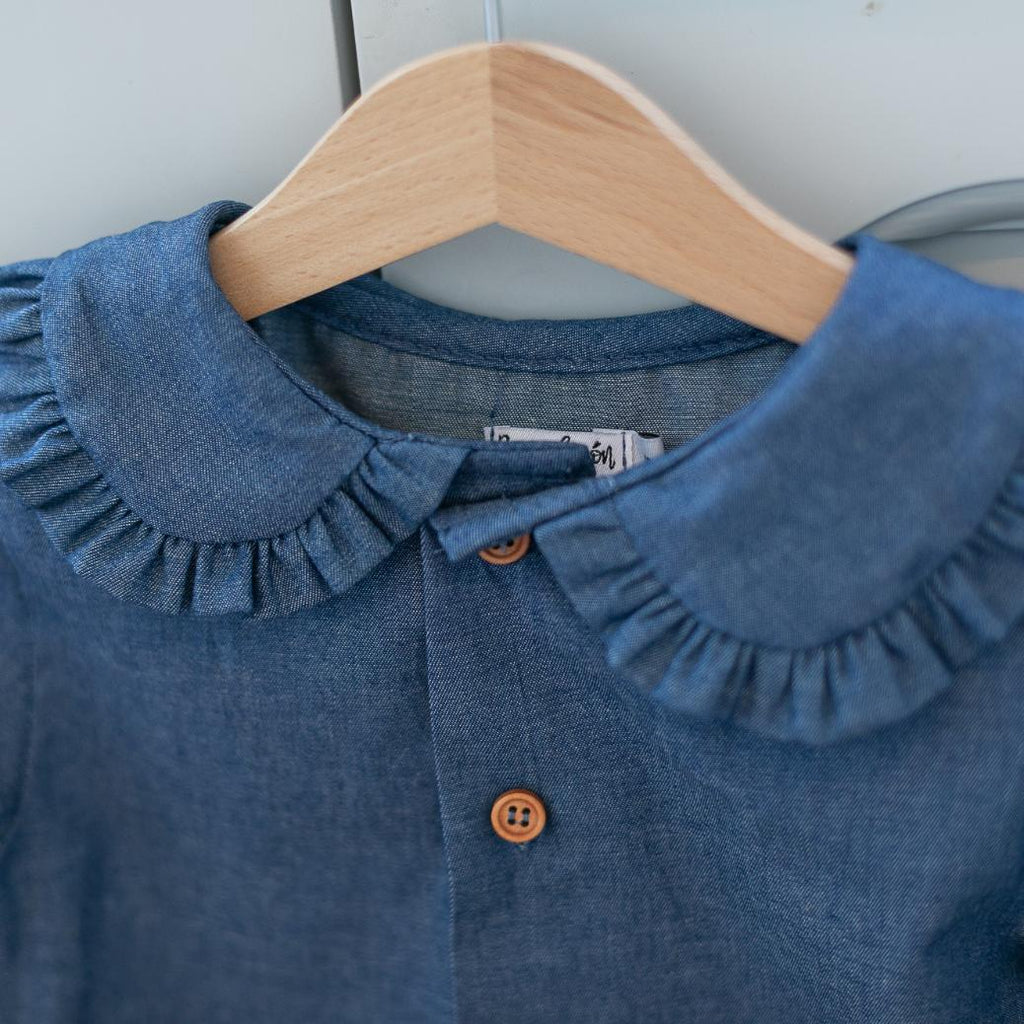 Camisa niña denim