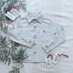 Camisa niño beige