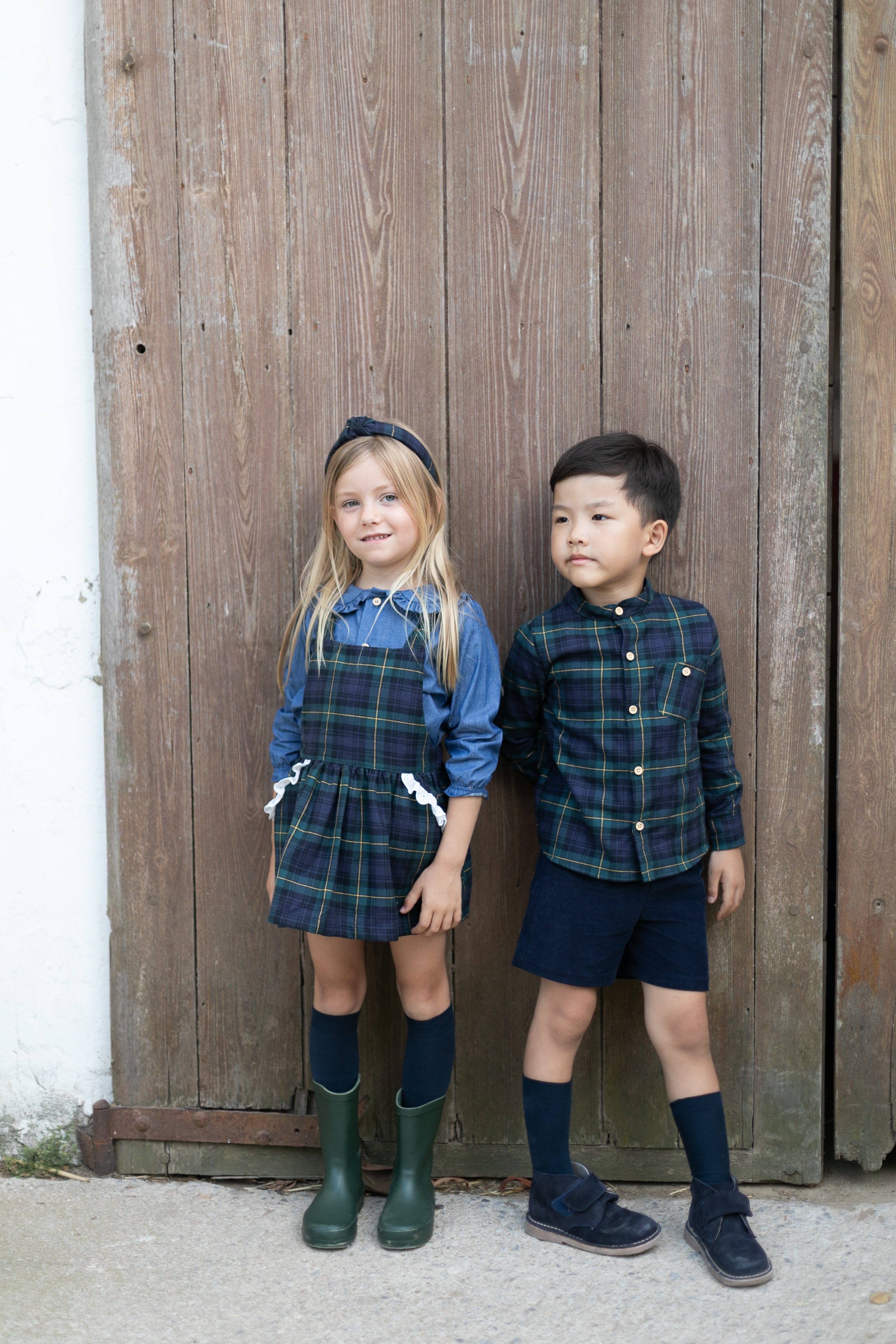 Camisa niña denim