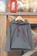 Sudadera capucha antracita