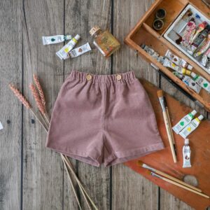 Short pana rosa