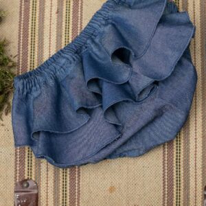 Braguita denim volantes detrás